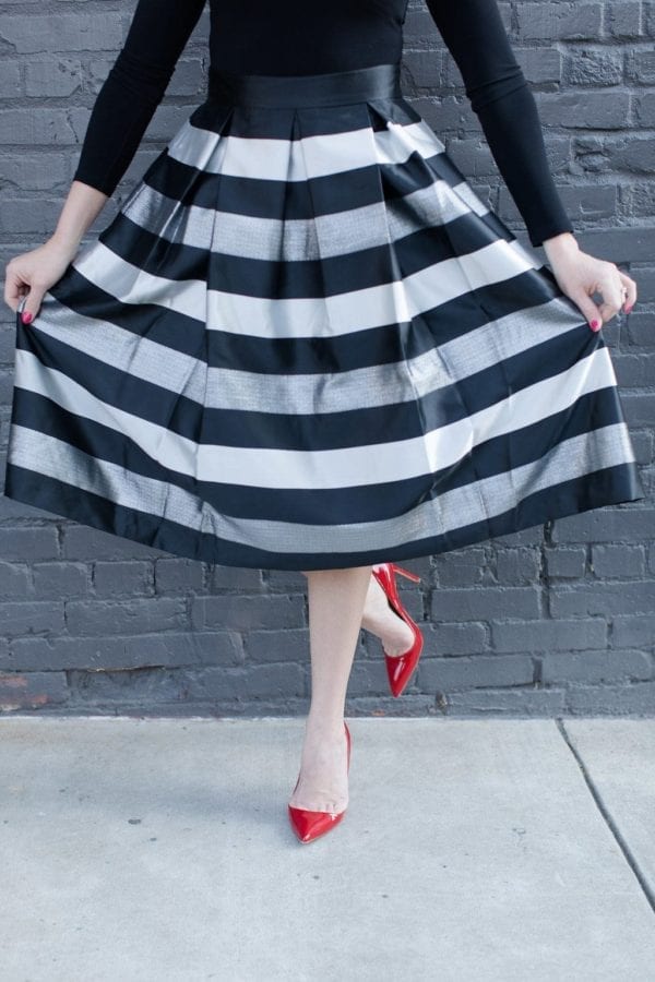 Ladylike Holiday Looks - Full Skirts and Red Lipstick