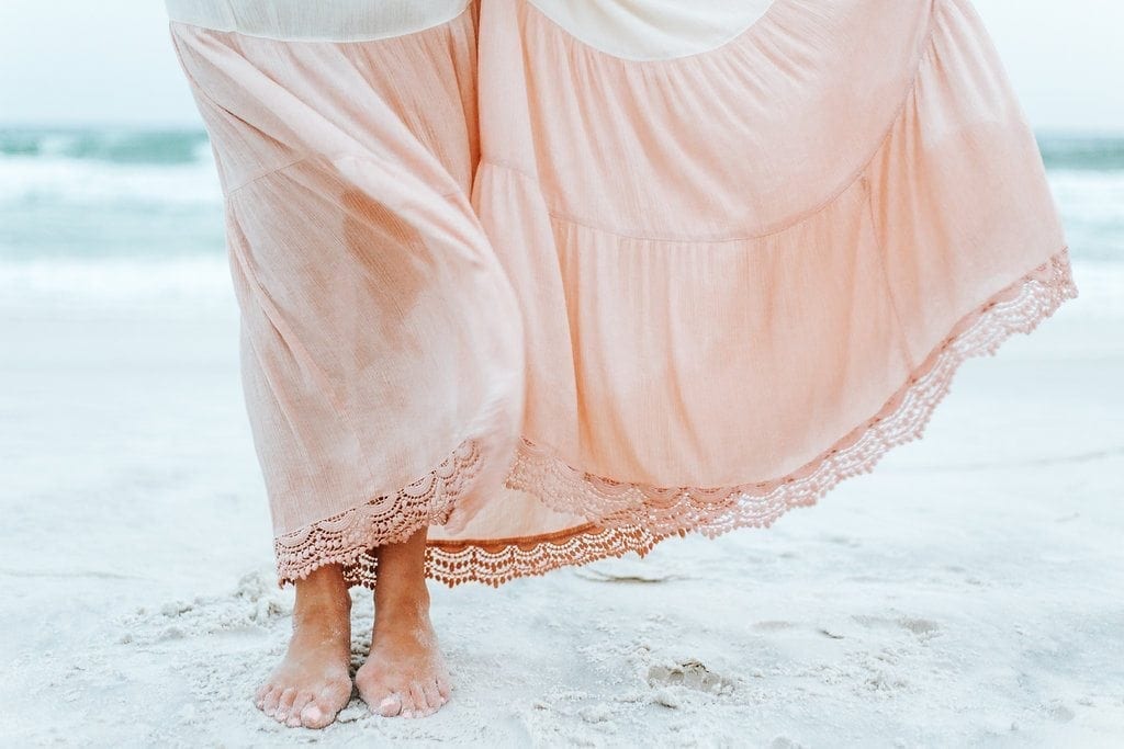 pink beach maxi dress