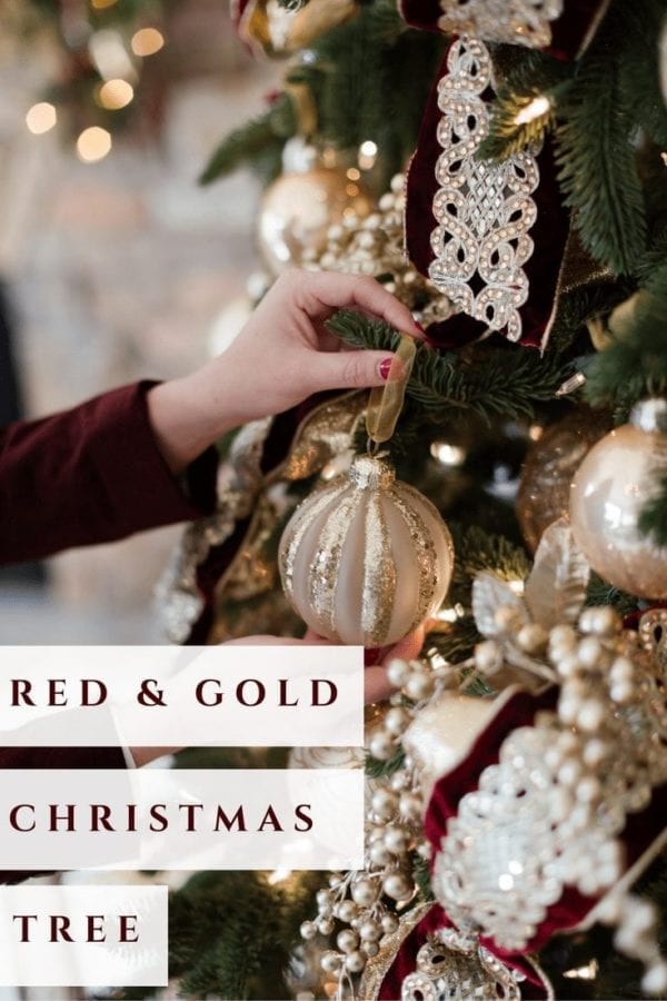 Burgundy and Gold Christmas Tree Ideas for a Classy Jolly Christmas