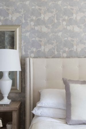 Our Bedroom Makeover using Calico Pattern Wallpaper - WOW! | bluegraygal