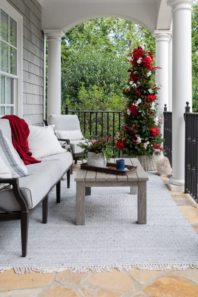 A Simply Southern Christmas for Christmas Balcony Ideas! | BlueGrayGal