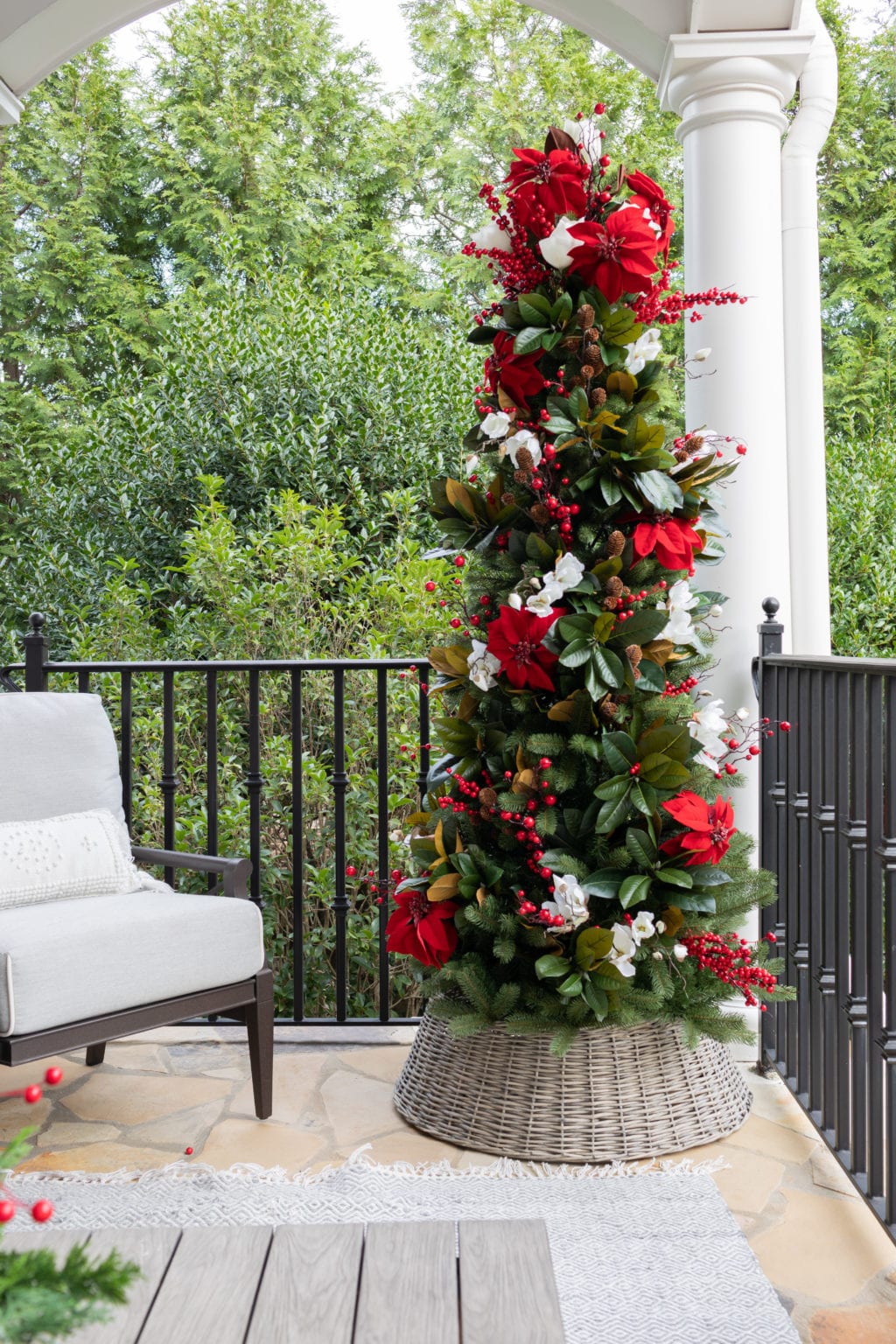 A Simply Southern Christmas for Christmas Balcony Ideas! | BlueGrayGal